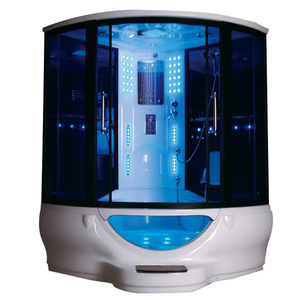 Doble puerta corredera de baño de ducha cabaña sala de vapor de seguridad de ducha de vidrio templado de ducha en <span class=keywords><strong>el</strong></span> cuarto de b - Product Image 1
