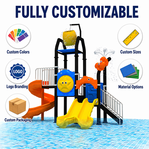 Estructura <span class=keywords><strong>de</strong></span> Juego Acuática Personalizada SageDelightRides, Cubo <span class=keywords><strong>de</strong></span> Agua y Toboganes para Niños, LLDPE, Acero Galvanizado, para Complejos Turísticos, OEM - Product Image 2