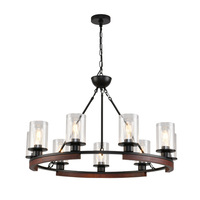 Lustre Loft Rétro de Style Américain, Best-Seller d'Amazon, en Fer de Style Industriel, Salon, Salle à Manger et Chambre à Coucher