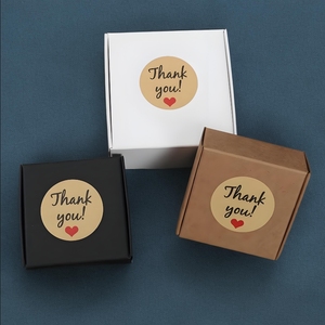 Gracias, fabricantes de impresoras de etiquetado, rollo de <span class=keywords><strong>papel</strong></span> de etiqueta de embalaje de envío redondo privado personalizado para paquete de caja de regalo y comida de flores - Product Image 4