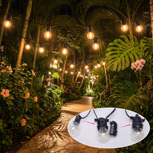 <span class=keywords><strong>Guirlande</strong></span> <span class=keywords><strong>Lumineuse</strong></span> <span class=keywords><strong>Solaire</strong></span> Professionnelle d'Extérieur pour Jardin, Modèle G45, 100m, 50m, 20m, 15m, pour Glamping et Décoration de Fête - Product Image 1