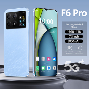 F6 PRO ponsel 7.3 inci <span class=keywords><strong>Android</strong></span> 14 5G, Smartphone asli 16GB + 1TB <span class=keywords><strong>Android</strong></span> 14 5G versi Global Gaming - Product Image 3