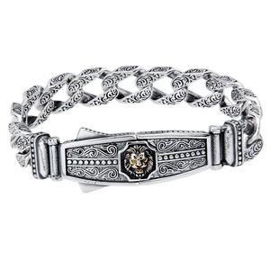 Nouveau bracelet lion dominateur de style moto, tendance punk personnalisée, ventes directes d'usine de gars sauvages et durs - Product Image 1