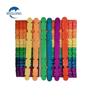 Palos de helado de madera coloridos para manualidades de niños, palos de helado <span class=keywords><strong>Jumbo</strong></span> artesanales a granel - Product Image 4