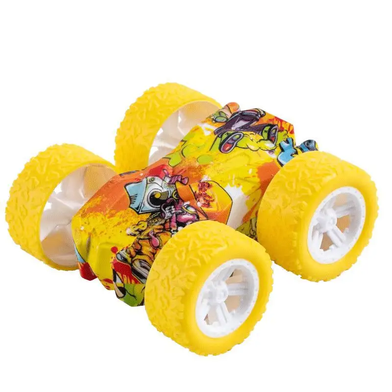 Gran oferta 4wd cuatro ruedas pequeño vehículo todoterreno 360 rotación camiones de juguete de fricción para niños