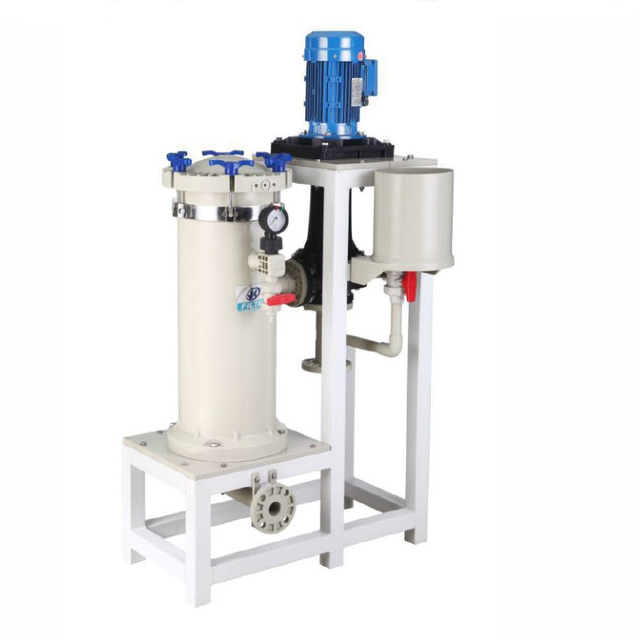 China Chemical Filter PP Plating Filter Housing Anti-Acid Industrial Water Filters Liquid Filtration 220V/380V