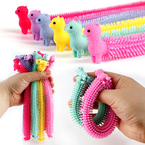 Vente en gros du jouet « Alpaca Lala », une corde anti-stress en caoutchouc souple, et d'un bracelet mignon en forme d'animal. - Product Image 1