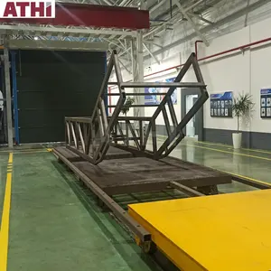 Salle de sablage manuelle avec système de recyclage abrasif automatique, cabine de sablage