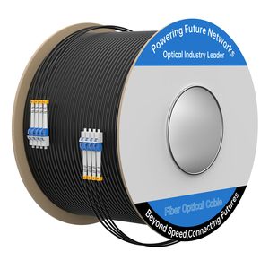 Câble à fibre optique blindé extérieur LC vers LC, 100M/328FT, 4 cœurs OS2 monomode, gaine industrielle TPU 9125m, OD 5mm, 4 brins, OEM ODM - Product Image 1