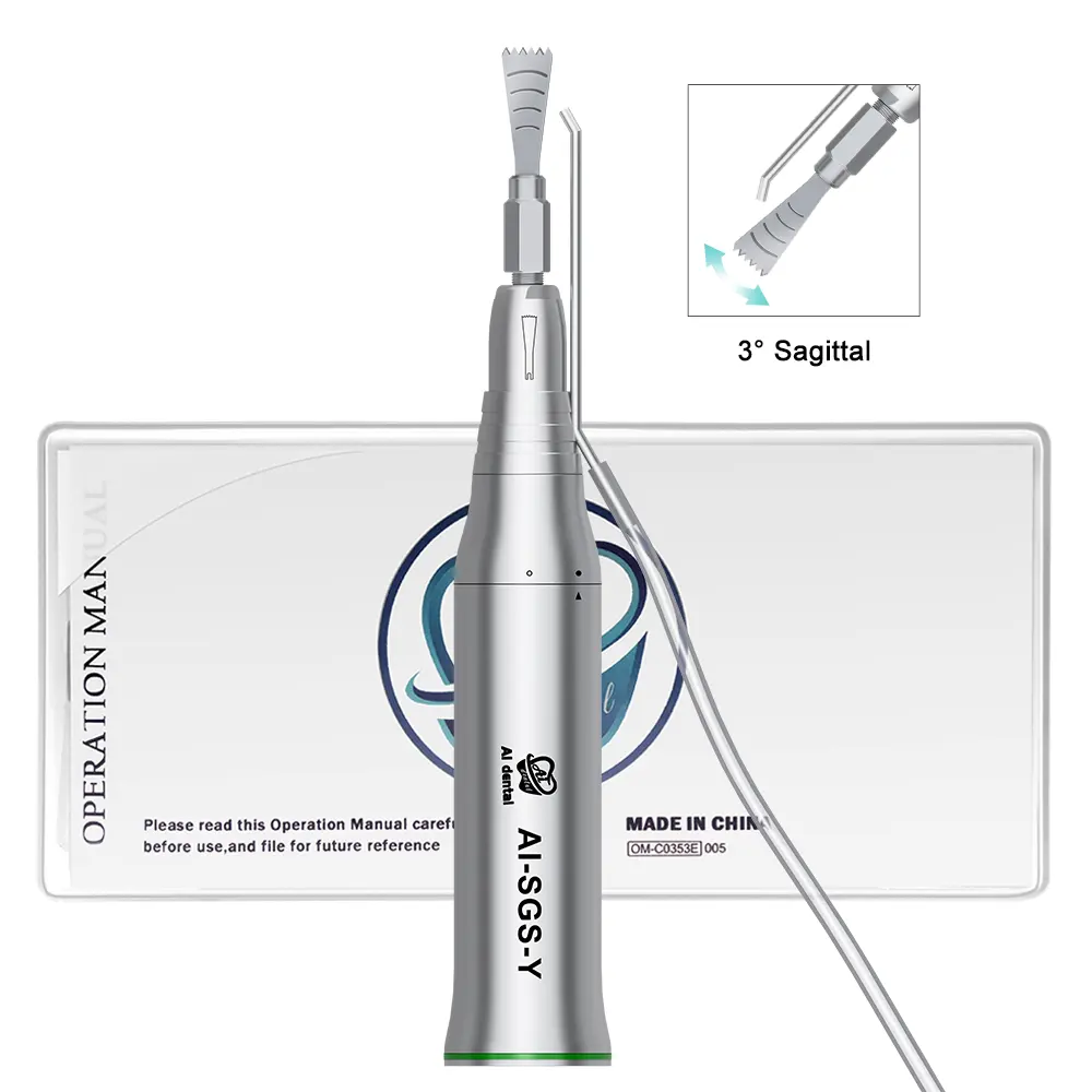 SGS-Y Sagittal Dental Saw Handpiece 3:1 Low Speed Bone Cutting External Water Spray Surgical Hand Piece Dentistry Instrument