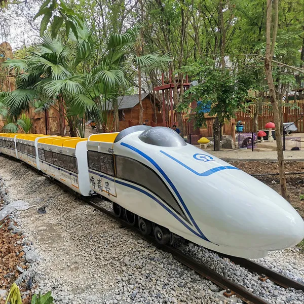 Diskon Atraksi Anak-anak Di Luar Ruangan Pondok Negara dengan Kecepatan Tinggi 16 Tempat Duduk Jalur Kereta Api