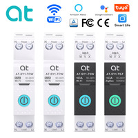 Disjoncteur intelligent Wi-Fi Tuya 1P 1-63A réglable sur rail DIN, interrupteur Wi-Fi pour maison intelligente, télécommande sans fil, mini disjoncteur miniature