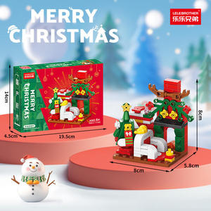 Set de Construcción Navideño con Tren, Árbol y Ciervo - Maqueta de Bloques de Montar para Decoración Hogar y Regalo de Navidad - Product Image 4