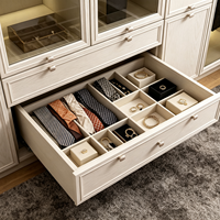 Armoire en bois clair tendance 2026, prête à assembler (RTA), ensemble de meubles de chambre minimalistes, fabrication OEM/ODM sur mesure