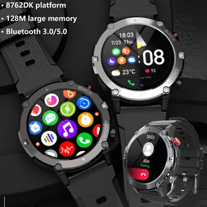 2023 yeni akıllı saat erkekler için Bluetooth çağrı IP68 su geçirmez açık Fiess Tracker Smartwatch Android için