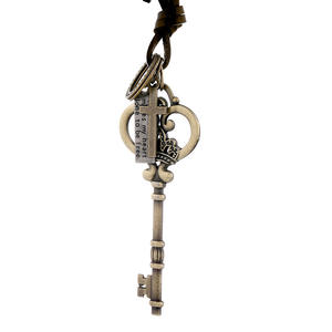 Модные винтажные 2 вида цветов 82x32 мм большой ключ кулон ожерелье для женщин мужчин длинная цепочка ожерелье ювелирные изделия аксессуары - Product Image 6