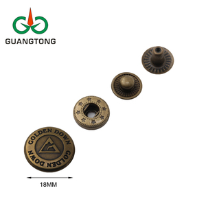 Biểu Tượng Tùy Chỉnh 15 Mm Antique Brass Kim Loại Snap Nút Fastener Bao Phủ Vòng Nút - Product Image 4