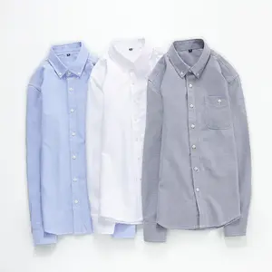 YIWU Factory-camisa Oxford con botones para hombre, venta al por mayor