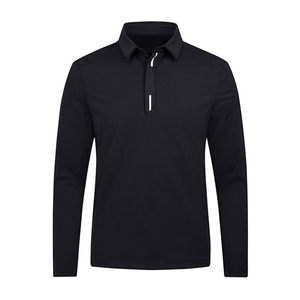 Pakaian pria: kemeja tenis poliester terlaris, kemeja Polo, kaus olahraga kasual elastis Anti bakteri lengan panjang - Product Image 4
