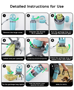 Recogedor de Excrementos Ligero y Portátil para Perros y Gatos, Ecológico, con Dispensador de Bolsas Integrado, Eliminación de Residuos de Mascotas - Product Image 6