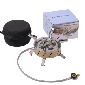 Estufa de Gas Butano Plegable de 5 Quemadores, 10800W, 0.71kg, Encendedor Metálico, OEM, Venta al Por Mayor, para Cocina de Camping al Aire Libre - Product Image 6