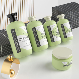 Bình Bơm Tròn Boston Bằng Nhựa <span class=keywords><strong>HDPE</strong></span> Màu Xanh Lá Tùy Chỉnh Bình Đựng Mỹ Phẩm Cho Dầu Gội Lotion Phòng Tắm - Product Image 3