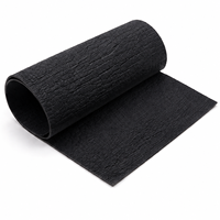 Panneau mural souple et léger en bois brûlé Yakisugi noir texturé, idéal pour la décoration intérieure et extérieure des salons et des salles de sport