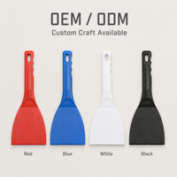 Spatule flexible en plastique de qualité alimentaire pour pâte à pizza, antiadhésive, accessoire de cuisine
