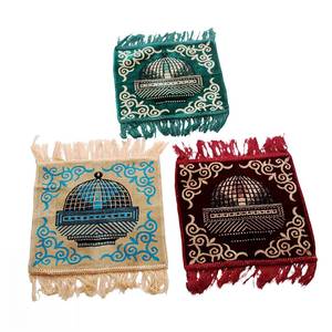 Alfombras de oración de pashmina hechas a medida, tapetes islámicos de poliéster lavables para peregrinaciones, entrega/al por mayor en stock para musulmanes - Product Image 2