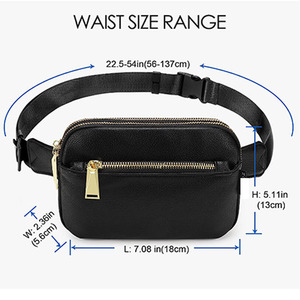 Sacs banane personnalisés Bsci pour femmes et dames, sac de taille de marque, sacoche de poitrine en cuir, sac banane coussin - Product Image 2