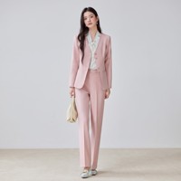 Ensemble de costume sans col pour femme, blazer et jupe midi, 3 couleurs, boutons dorés, grandes tailles S-5XL, tenue de bureau, tenue professionnelle, vente en gros