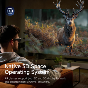 <span class=keywords><strong>Lunettes</strong></span> AR INAIR 2 PRO |   <span class=keywords><strong>Image</strong></span> et vidéo 2D vers <span class=keywords><strong>3D</strong></span> |   Commutateur Réalité/Virtualité |   Multi-écrans |   135" 120Hz Travail et divertissement - Product Image 2