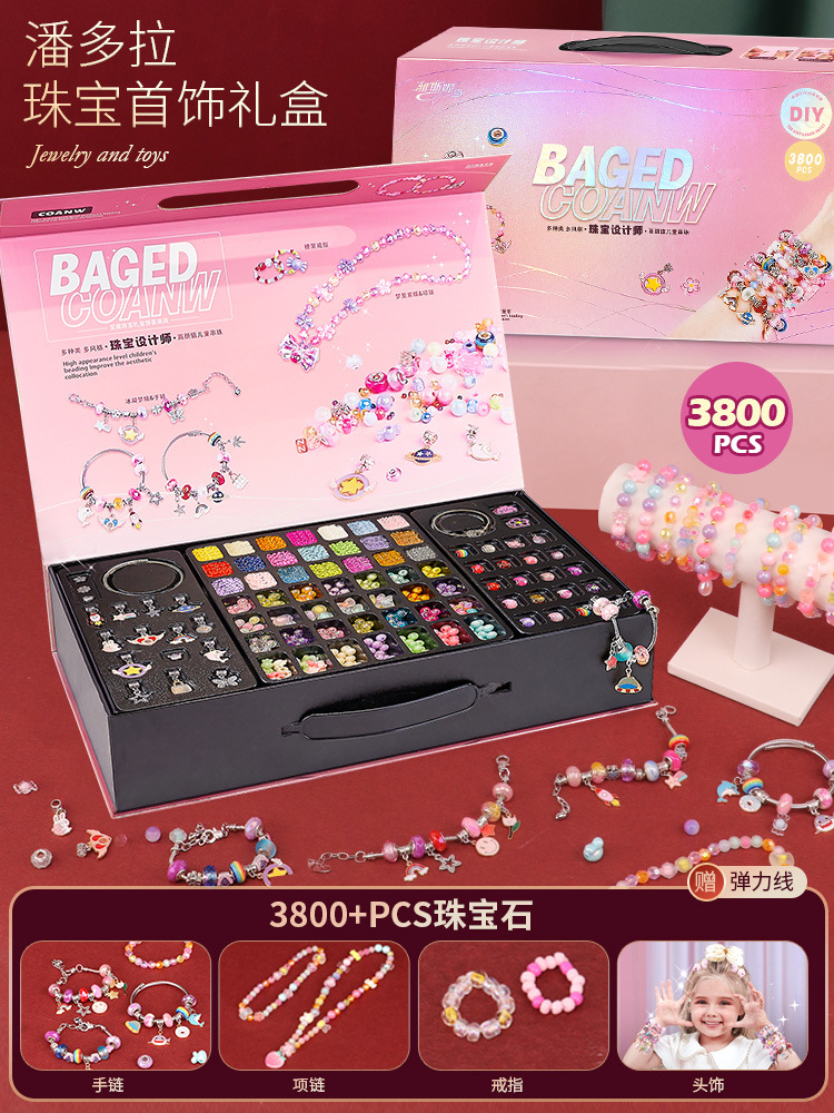 380 bijoux designer perlé "boîte de couleur portable]