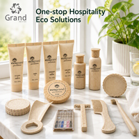 Solutions écologiques pour l'hôtellerie : Gel douche et savon en emballage en paille pour hôtel, motel, compagnie aérienne, Airbnb, kit de voyage compact