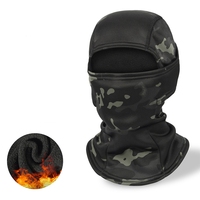 Vente en gros de masques de ski tactiques en polaire thermique pour sports d'hiver en plein air, masques intégraux pour moto, balaclava camouflage