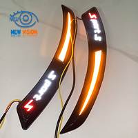 Luz Secuencial para Arco de Rueda de Coche/SUV - DRL de Escaneo Dinámico Blanco + Señal de Giro Ámbar, Impermeable, 12V, Universal