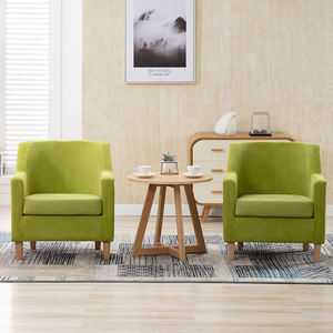 Fauteuil de salon individuel en velours de luxe nordique, fauteuil inclinable à dossier bas, chaise d'appoint durable pour la maison - Product Image 4