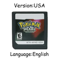 Cartouche de jeu vidéo pour console DS de la série Pokémon, pour NDS 3DS Platinum Pearl Diamond HeartGold SoulSilver, en plastique