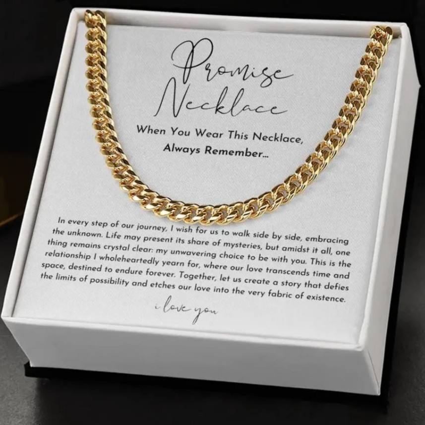 Necklace (gold) + card flip box