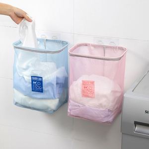 Wall-Mounted Folding <b>Laundry</b> Basket Collapsible Household Clothes <b>Storage</b> Organizer for Dirty Clothes - Product Image 1