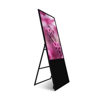 Afficheur numérique portable LCD 55 pouces avec WiFi pour publicité dynamique