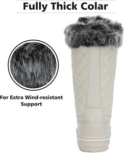 Botas de Nieve hasta la Rodilla para Mujer <span class=keywords><strong>Mishansha</strong></span>, Impermeables, con Entresuela de EVA, Térmicas, con Forro de Algodón para el Invierno - Product Image 4