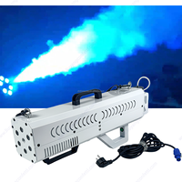 Événement spectacle Disco mariage pistolet à fumée 1800W mitrailleuse à fumée à base d'eau RGB 9LED colonne d'air effet de scène pour Dj discothèque fête