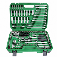 Juego de Llaves de Tubo de Acero al Carbono Portátil de Alta Calidad, 150 Piezas, Kit de Herramientas Manuales Todo en Uno para Reparaciones del Hogar, Automóviles, Emergencias y Bricolaje