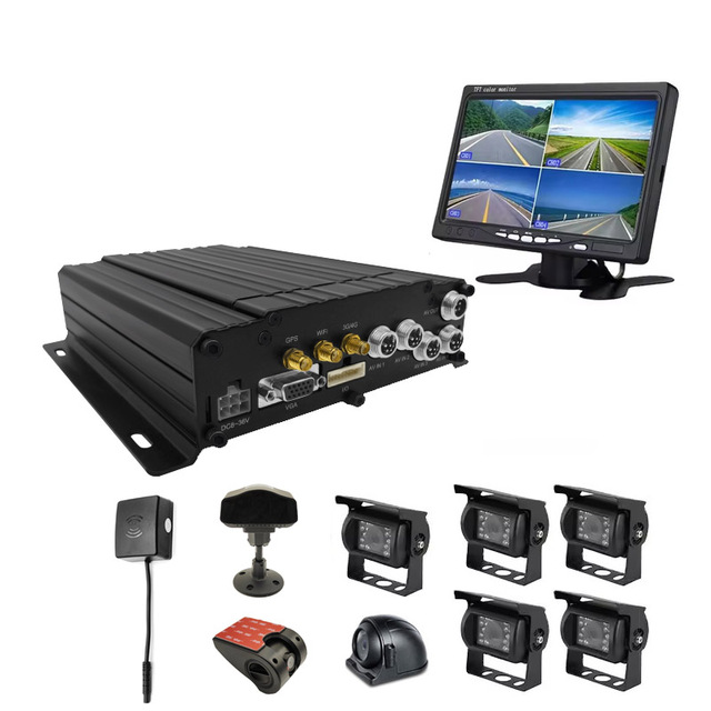 Bsd Blind Spot 4/8 Channel AI Intelligent 4-CH AHD MDVR System 4G Wifi with ADAS LDW DMS Camera Driver Monitoring