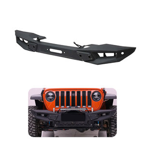 Accessoires 4x4 <span class=keywords><strong>2</strong></span>/4 <span class=keywords><strong>portes</strong></span> tout-terrain en acier noir <span class=keywords><strong>Sport</strong></span> pare-chocs avant pour <span class=keywords><strong>Jeep</strong></span> <span class=keywords><strong>Wrangler</strong></span> JL JT 2018 + - Product Image 2