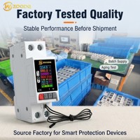 Protector Inteligente de Sobretensión y Baja Tensión con WiFi Tuya para Riel DIN de 63A, con Monitoreo de Fuga de Corriente y Temperatura