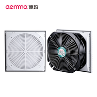 Ventilateur de ventilation pour armoire FK6625 avec filtre, 230V, IP54, 265m³/h, roulement à billes, pales en plastique