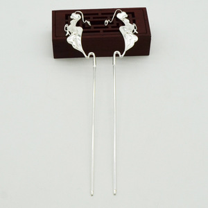 Épingle à cheveux à motif de nuages porte-bonheur, plaqué or, 15 cm, fait à la main, pour accessoire de coiffure Hanfu - Product Image 3