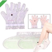 Großhandel Hochwertige Aloe-Extrakt Salon-Professionelle Spa-Behandlung Paraffin-Wachs Spa-Socken Aufhellende Feuchtigkeitsspendende Therapie